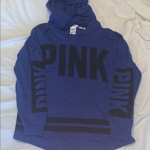 PINK dark blue sweatshirt